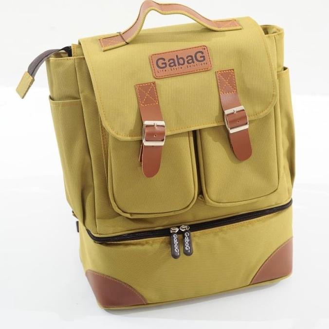 GABAG COOLER DIAPER BACKPACK BAG - LEMON - TAS ASI