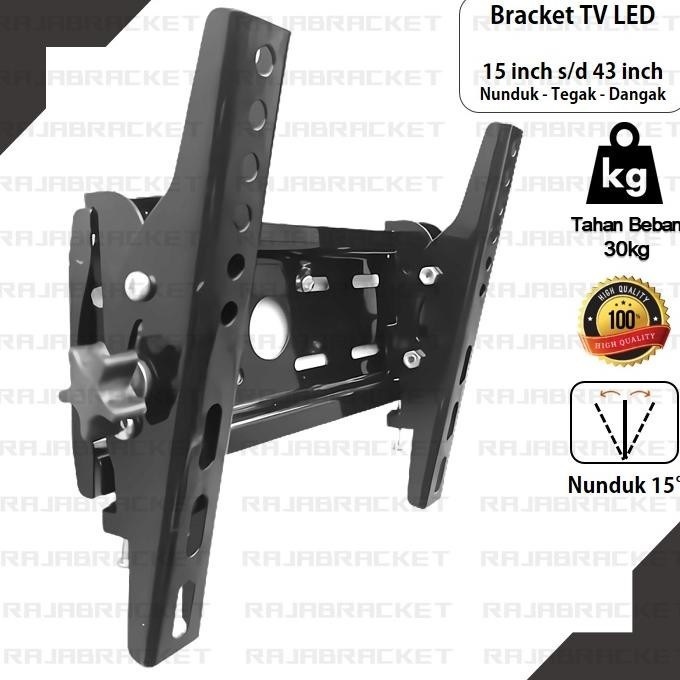 Bracket TV 15 - 43 Inch/Cocok Semua Merk Tv /2 Arah Nunduk Dangak Universal Breket Briket Braket Bracket TV 32 40 43 24 14