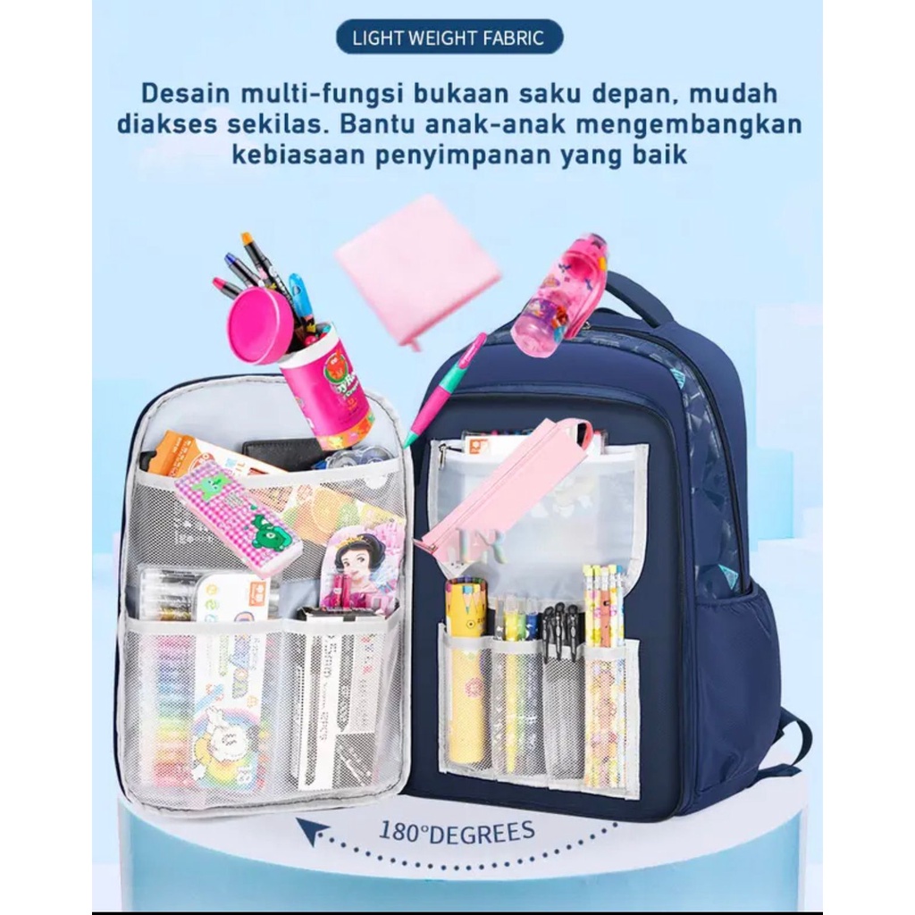 SMARTGIRL NEW TAS RANSEL ANAK SEKOLAH IMPORT SD/SMP/SMA MODEL KULKAS 00025-00029