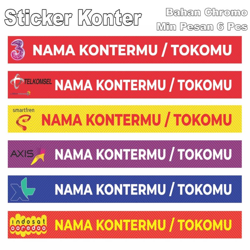 Stiker Etalase Konter Costum Hiasan Konter Hiasan Etalase