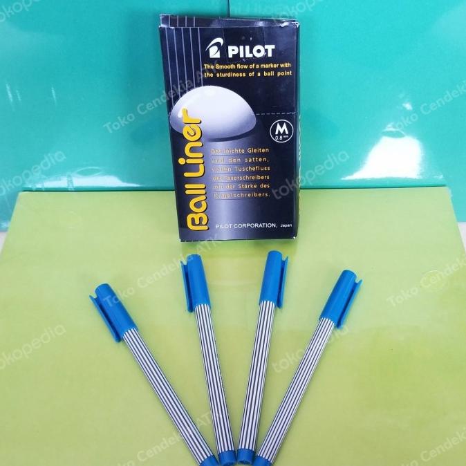 

*****] pulpen Pilot Ball Liner biru 0.8mm