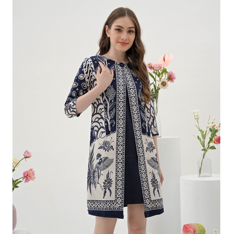 Dress Batik 252 HT / Dress Batik Wanita Modern Jumbo