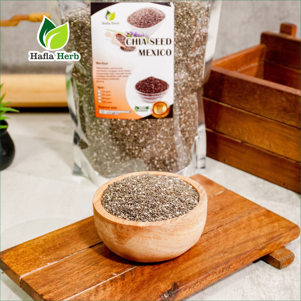 Chia Seed Mexico Organic untuk Diet Freshly Black Cia Sead Organik fresly Biji Chia Seeds