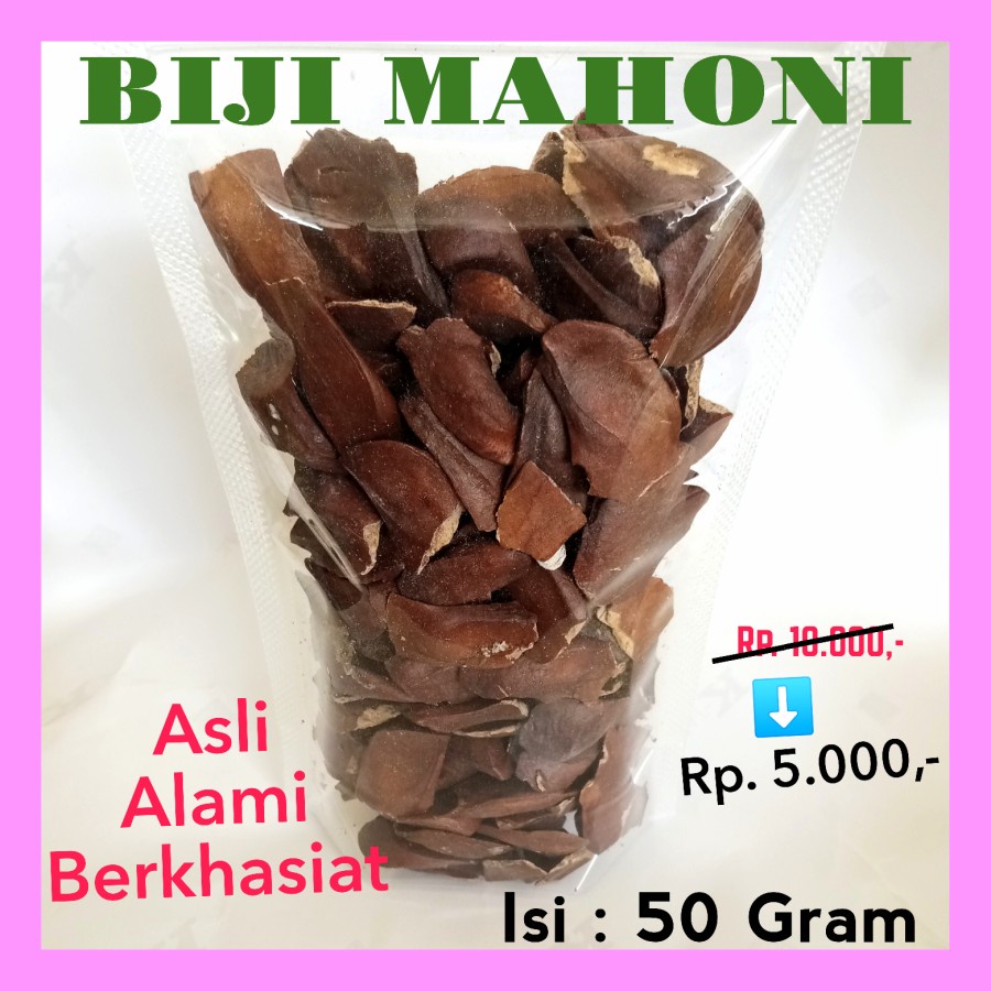 BIJI MAHONI asli alami berkhasiat