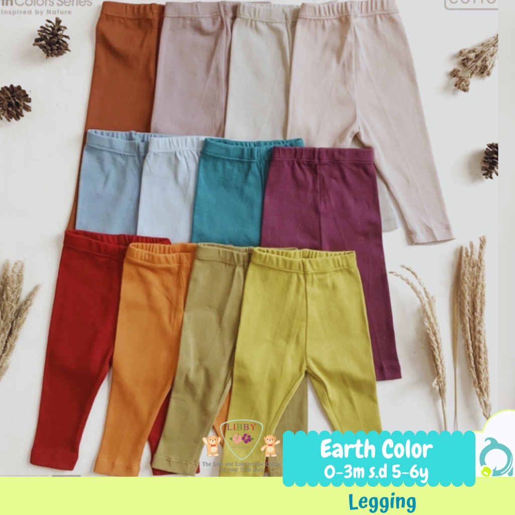 LIBBY Earth Colors Legging 2A Series 0-6 Tahun (1 pcs/pack)