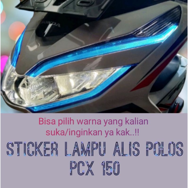 Stiker sticker lampu alis polos pcx 150