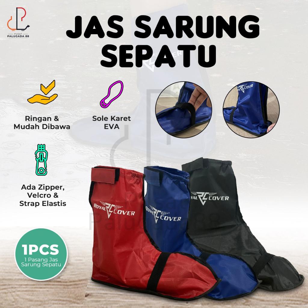 Jas Sarung Sepatu Anti Air Slip Mantel Hujan Shoes Rain Royal Cover Jas Sarung Cover Sepatu Anti Air Hujan Motor Outdoor Bukan Funcover