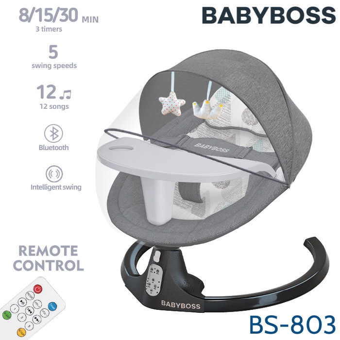 BABYBOSS BS-803 Ayunan Bayi Automatic Baby Swinger Chair / Swing Bed