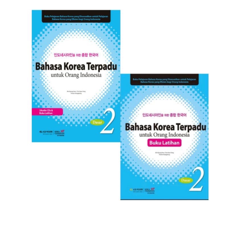 buku bahasa korea terpadu jilid 2 WARNA COLOUR textbook & workbook