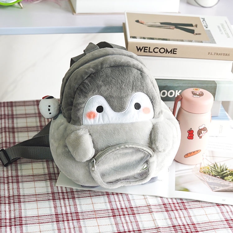 ▽Sera impor energi Jepang penguin boneka mewah ransel gadis mahasiswa kartun kasual tas kecil lucu tas sekolah