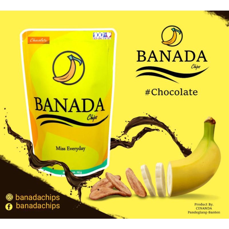 

Banada Keripik Pisang Rasa Coklat