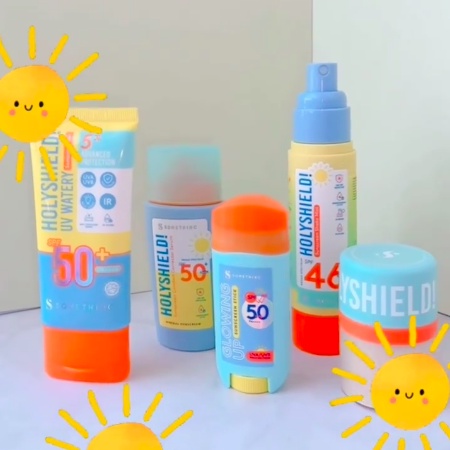 SOMETHINC Holyshield Sunscreen SPF 30 / 50 | Stick Shake Mist Comfort Corrector Serum Mineral Blur Powder