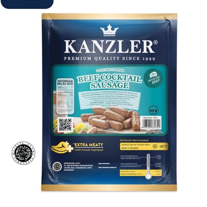 

KANZLER Sosis Beef Cocktail 500gr - 1 Pack