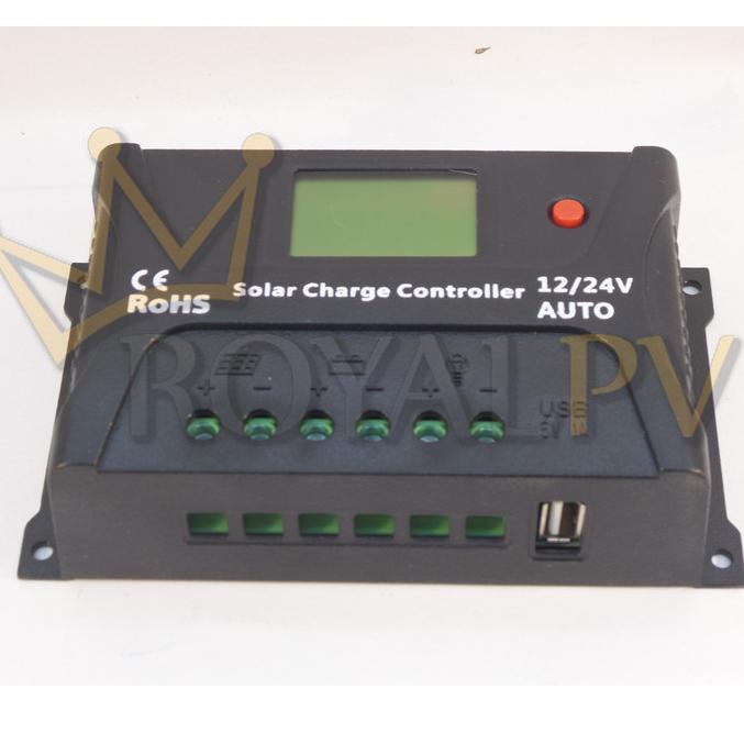 Solar Charge Controller Pwm Srne 20A 12V 24V Auto Solar Charge