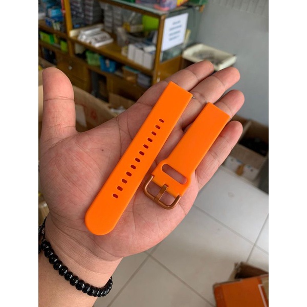 Strap Tali Jam Tangan silikon lembut smartwatch oren 20mm