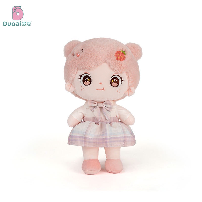 Boneka plush Beruang Lucu Bahan Katun Lembut Untuk Hadiah Ulang Tahun