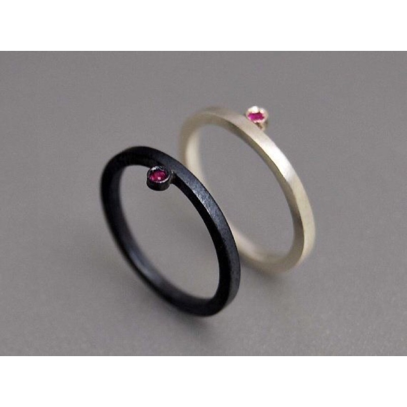 Cincin tunangan custom Vintage emas asli