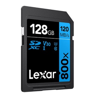 Lexar High-Performance 800x 128GB SDHC/SDXC UHS-I U3, V30