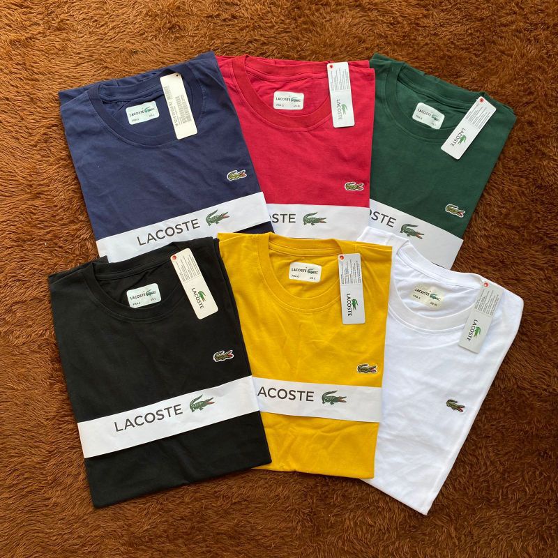 KAOS LACOSTE CLASIC FIT PREMIUM PRIA/WANITA