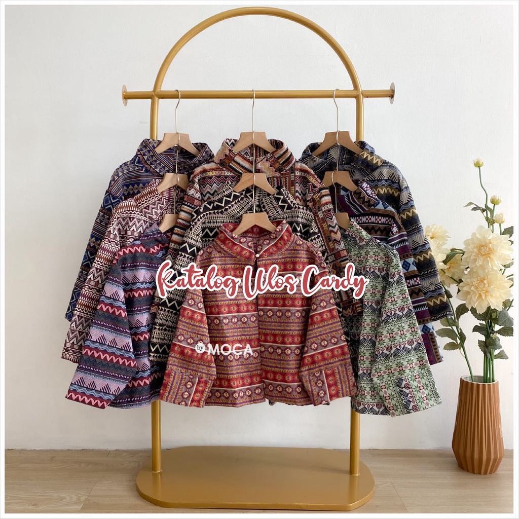 ULOS CARDI / TINUN CARDY / BLAZER TENUN / OUTER MOTIF BATIK TENUN / BLAZER KERJA (READY SIAP KIRIM)