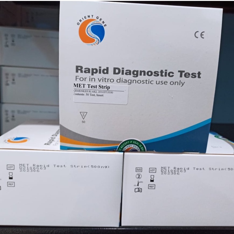 Rapid Test MET Methamphetamine Orient Gene Strip isi 50