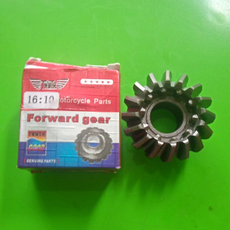 GEAR PINION 16:10 GIGI NANAS GEARBOX GIRBOK SPAREPART VIAR KAISAR MOTOR RODA TIGA