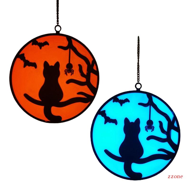 Liontin Kaca Bentuk Laba-Laba Luminous Untuk Latar Belakang Pesta Halloween