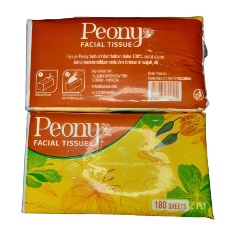 TISSUE WAJAH PEONY / TISU PEONY 180 SHEETS