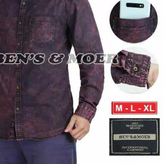 SALEKemeja jeans Lengan Panjang Ben's & More/ Kemeja Jeans Pria Lengan Panjang|RA2
