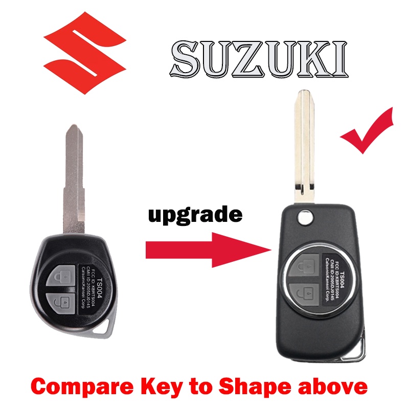 flip key casing kunci remote model lipat suzuki XL7 swift ertiga apv ignis xover vitara