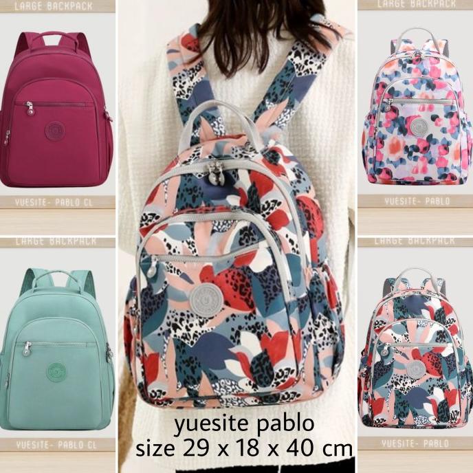 TAS RANSEL WANITA LARGE YUESITE PABLO ORIGINAL BESAR LAPTOP BAG