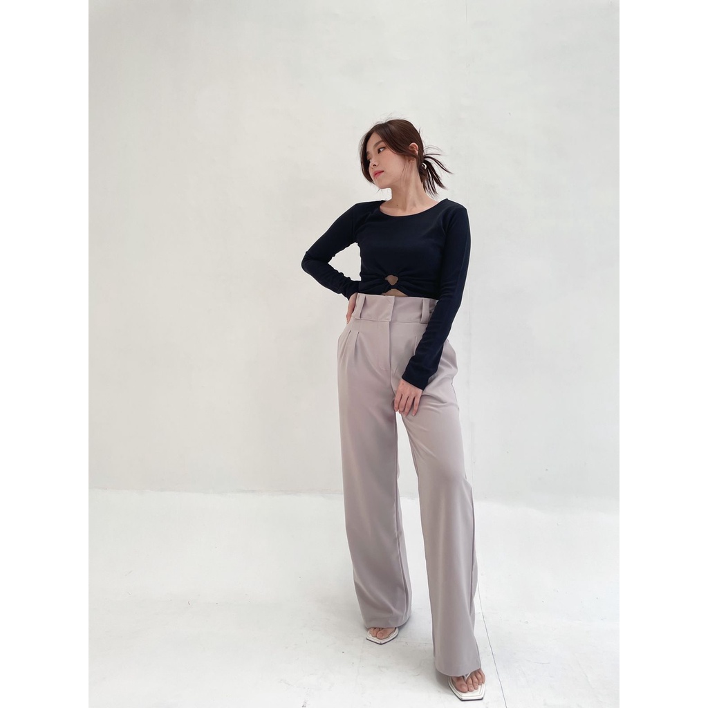 POTTIE - Gemma Cullotes Pants - Long Culottes High Waist