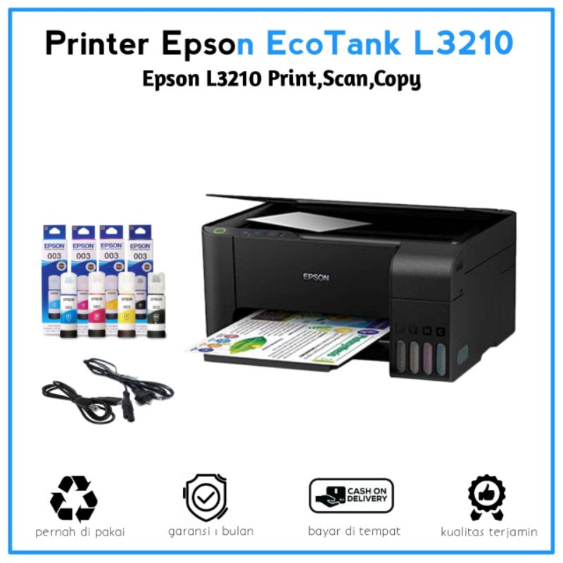 Printer Epson EcoTank L3210 All In One Murah Berkualitas