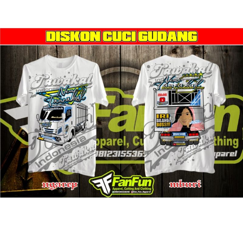 CUCI GUDANG kaos NEW TAWAKAL 5 Original - kaos truck new tawakal blackteam bos galak pbtc prabowo re