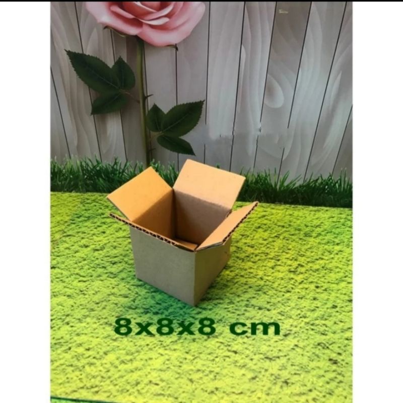 

kardus karton box Uk. 8x8x8 cm...ST untuk packing