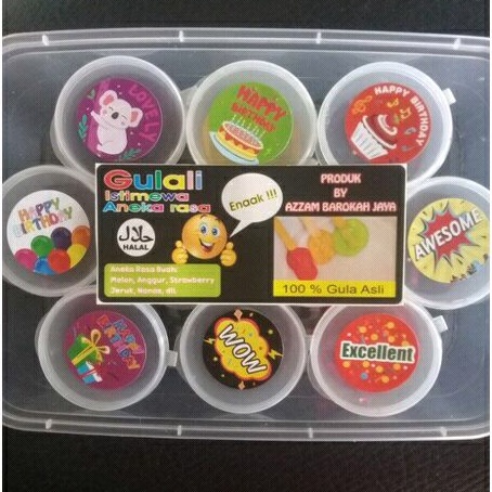 

Gulali Jadul Murah Aneka Rasa Buah 100% Gula Asli