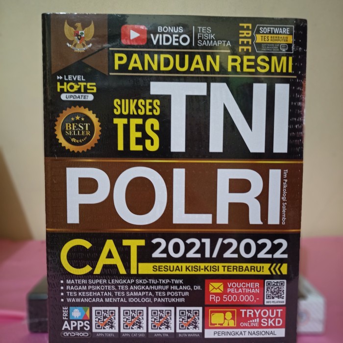 

✨COD✨ BUKU PANDUAN RESMI SUKSES TES TNI POLRI 2021