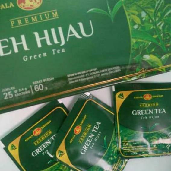 

[[KODE 77]]Teh hijau Kepala Djenggot Celup 25'S 60 GR