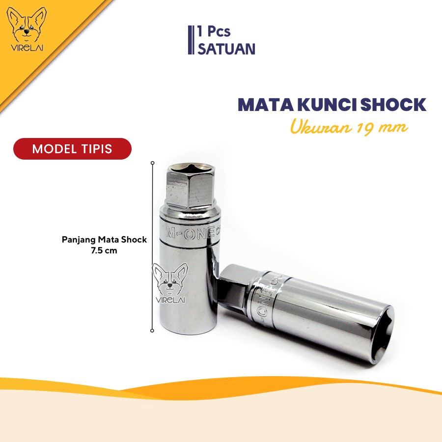 Mata Kunci Sock Shock Kunci Roda 19 / 21 - Socket 1/2&quot; [M-One]