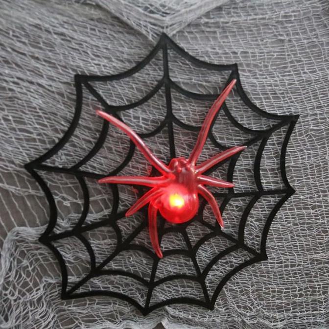 

NEW AKSESORIS NATAL PAJANGAN JARING LABA LABA LAMPU DEKORASI HALLOWEEN PARTY SERAM SALE