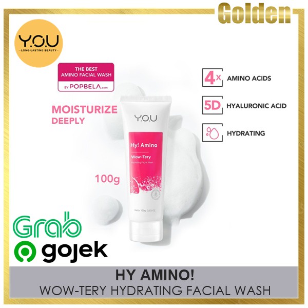 YOU Hy! Amino Hydrating Facial Wash - Sabun Cuci Muka