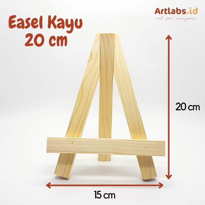 

Unik Mini Wooden Easel Tebal I Penyangga Kayu Kanvas Lukis I Tripod Kanvas Promo