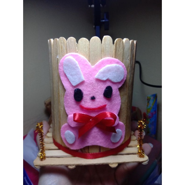 

prakarya sekolah dari stik eskrim flanel karakter