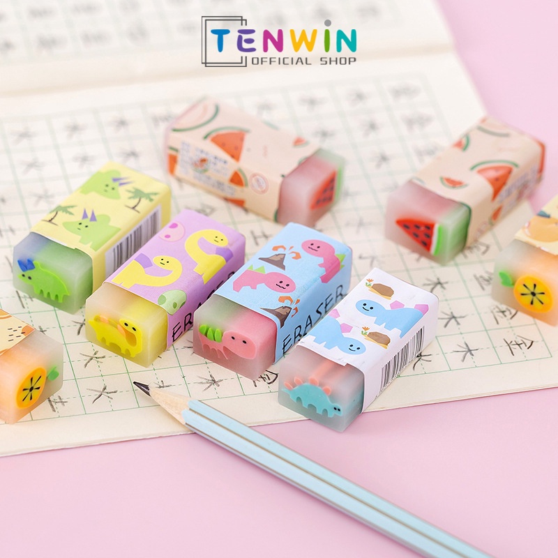 

Eraser Penghapus for student exam Cartoon Little Dinosaur Lucu-Tenwin