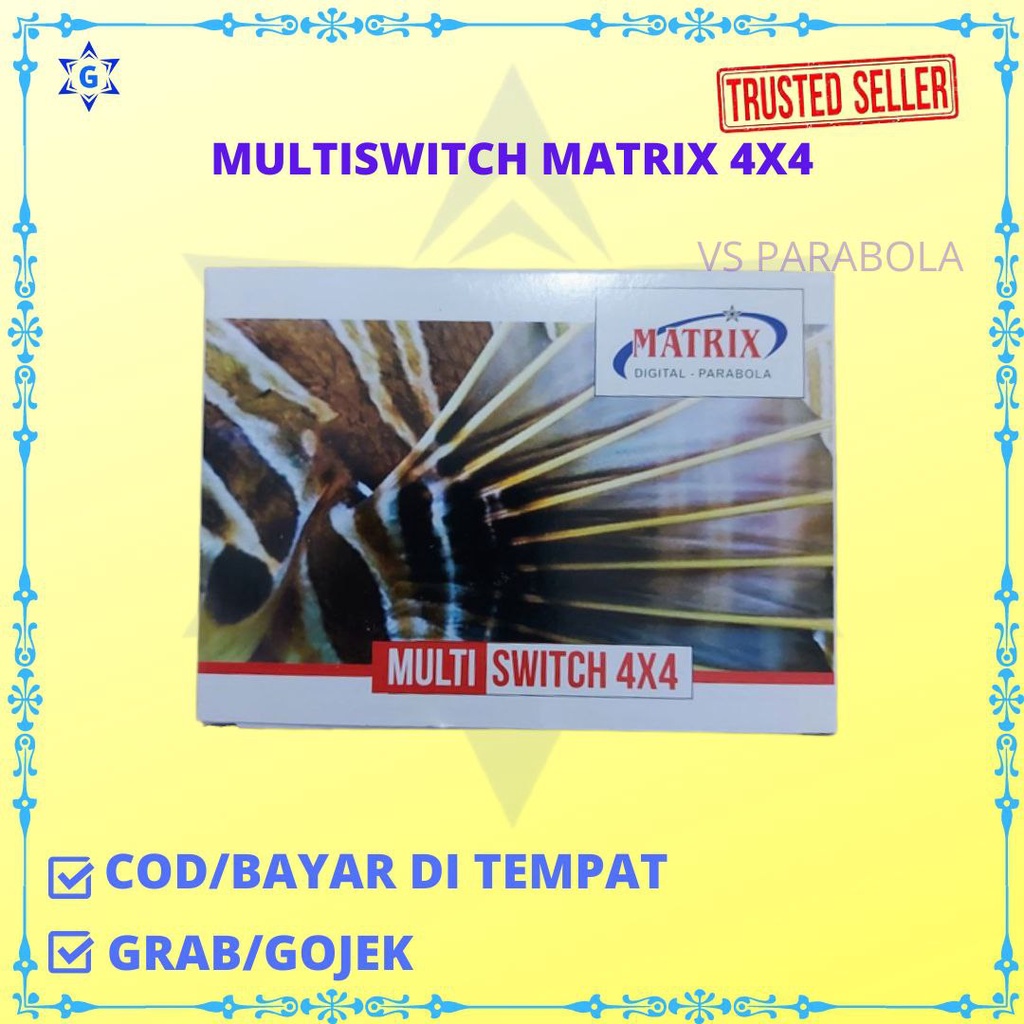 Multiswitch Parabola 4x4 UNTUK 2 LNB Satelit 4 Receiver