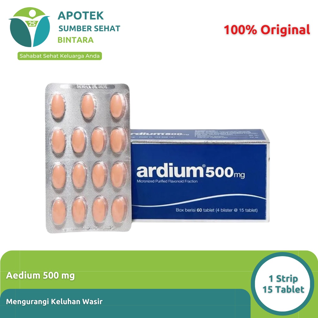 Ardium Tablet 500 mg - Membantu Mengobati Wasir