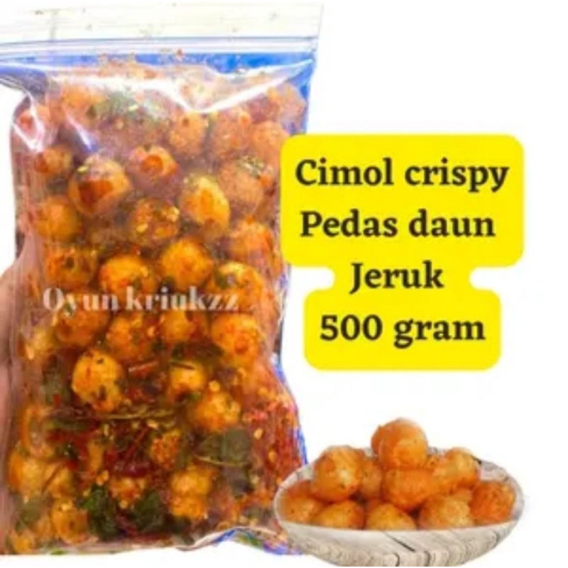 

Cimol crispy pedas daun jeruk