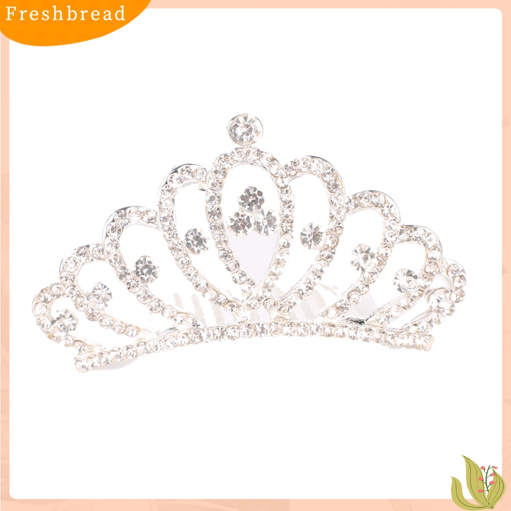 (Fresh) Sirkam Tiara Mahkota Kecil Hias Berlian Imitasi Untuk Bayi / Anak Perempuan / Prom / Pernikahan