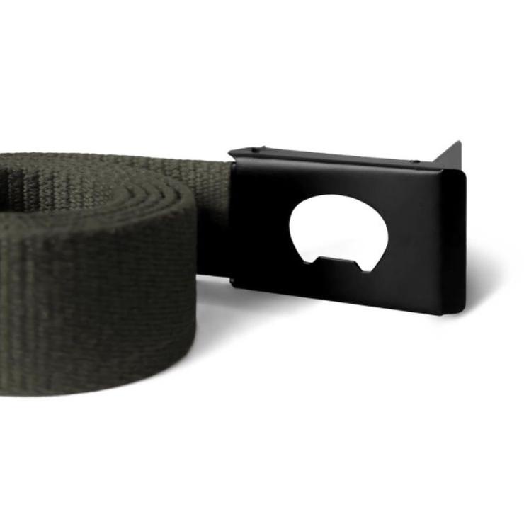 New Stock Open Ending Webbing Belt Metal Buckle Deboss Logo