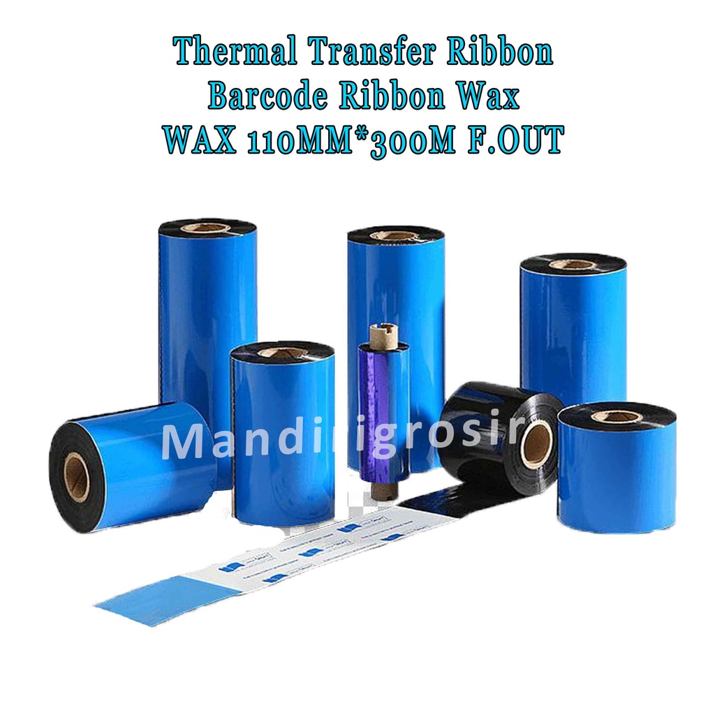 Thermal Transfer Ribbon * Barcode Ribbon * Premium Wax * Wax 110mm x 300m